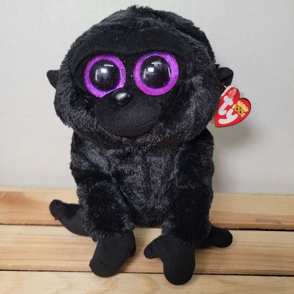 TY Beanie Boos "George" 8" Black Gorilla w/ Tags - Picture 1 of 8